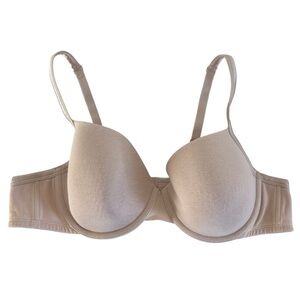 Cacique Full Coverage Bra Size 44B Beige Underwired Cotton Breathable